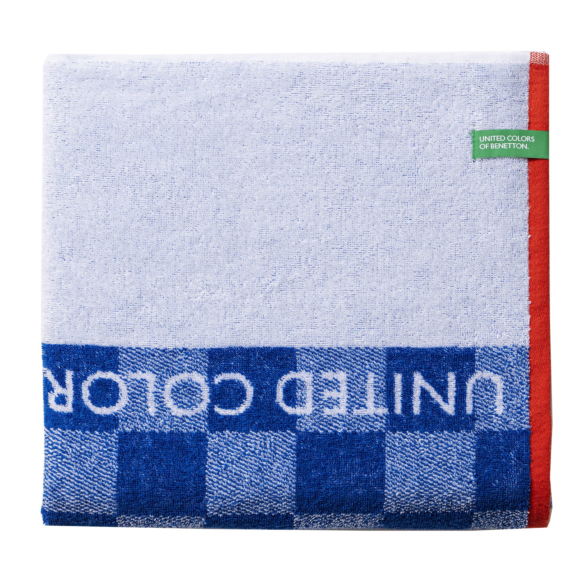 Toalla De Playa De Niño 70x140cm 450gsm 100% Algodón Azul Cuadros Kids - Image 2