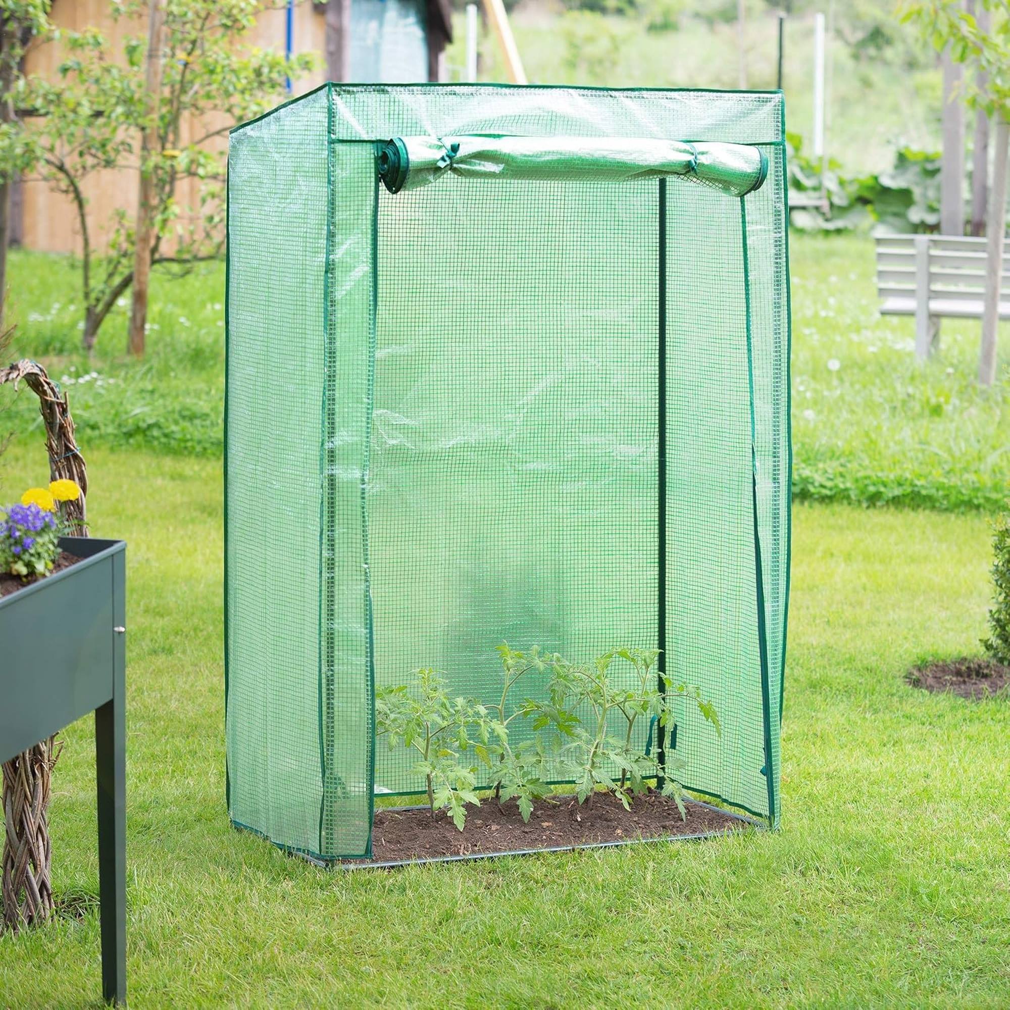 Well Home Invernadero De Tomate 100x50x150cm Con Marco De Hierro En Color Verde - Image 4