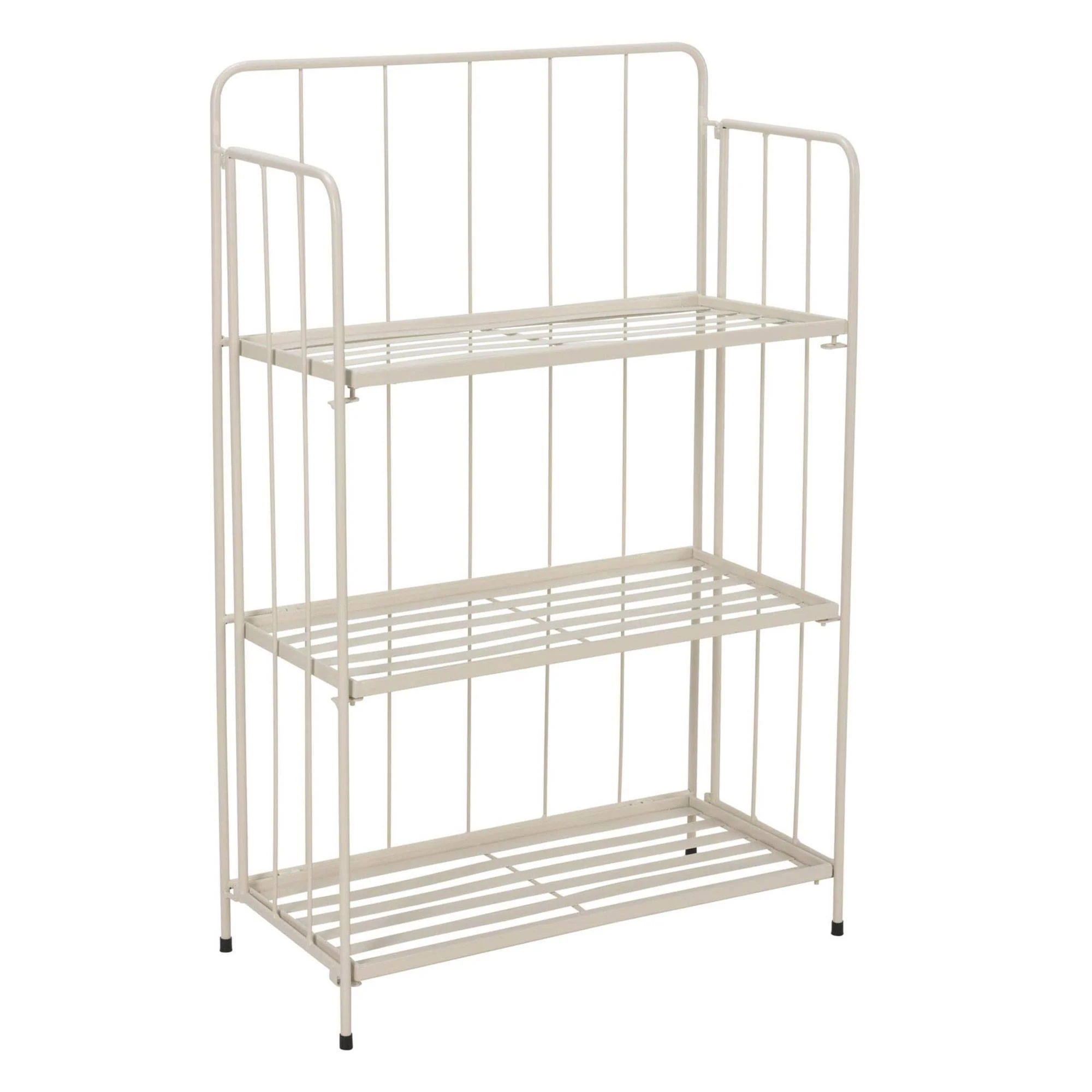 Well Home - Jardinera 3 Niveles Metal Caliza Diseño Plegable H.90cm.