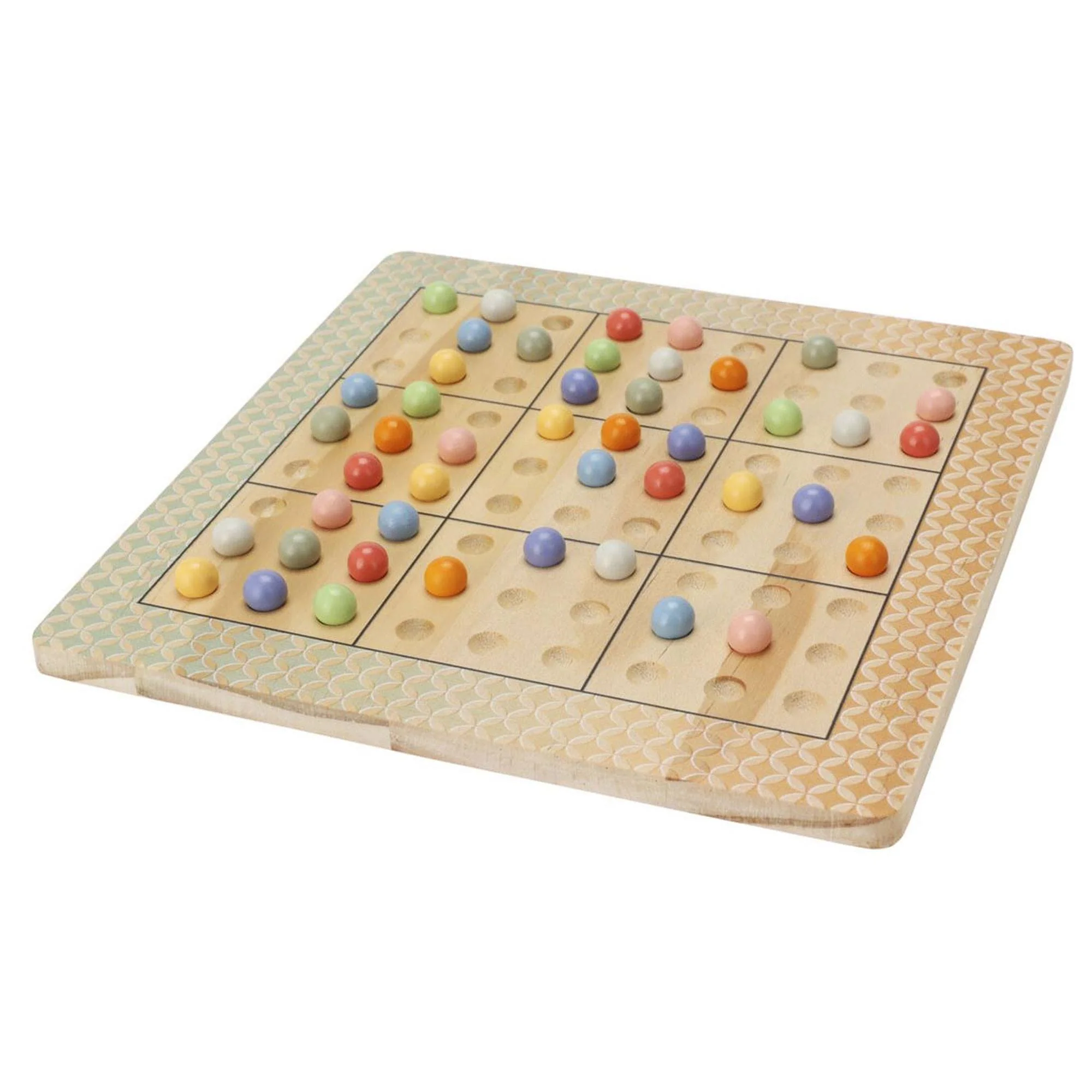 Well Home - Juego Sudoku En Madera Con Bolsa De Algodón