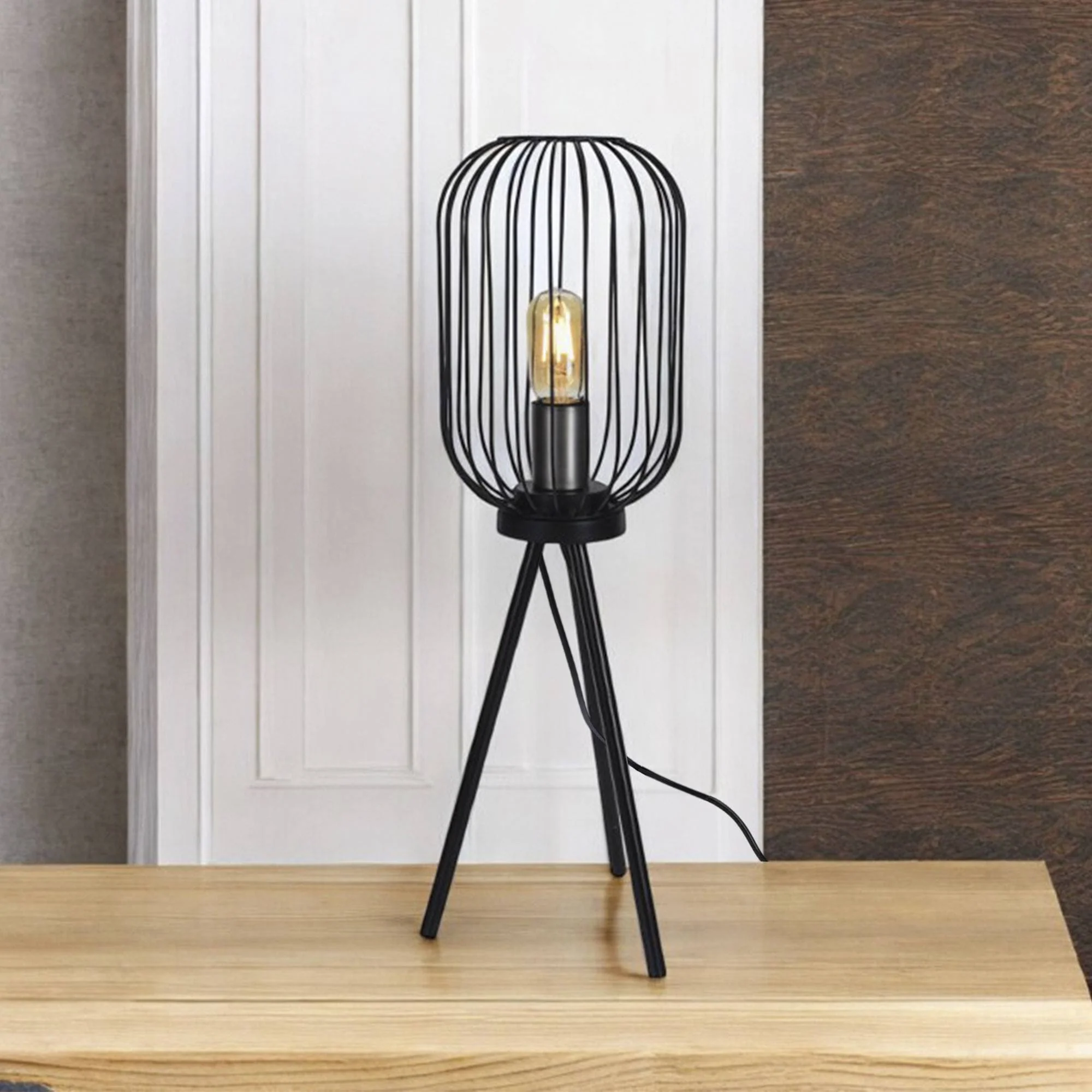 Well Home Lámpara De Pie En Metal Color Negro Ø60x175cm - Image 4