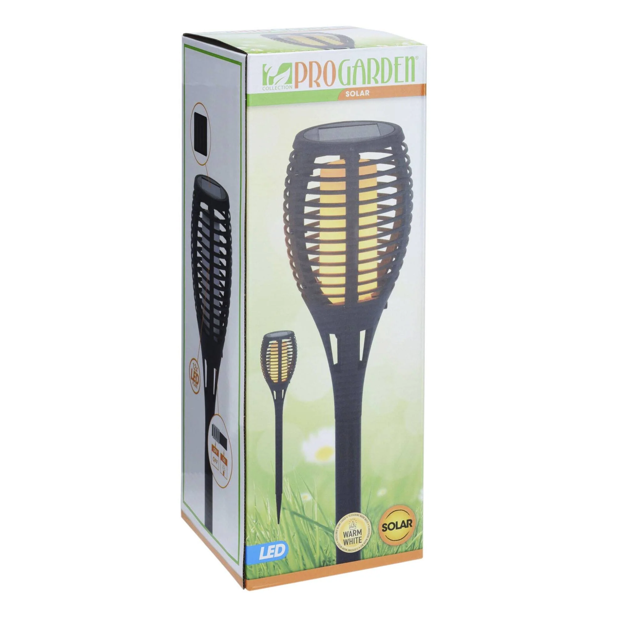 Well Home - Lámpara Solar De Jardín 'flame' Multifuncional Luces Led H.78cm - Image 3