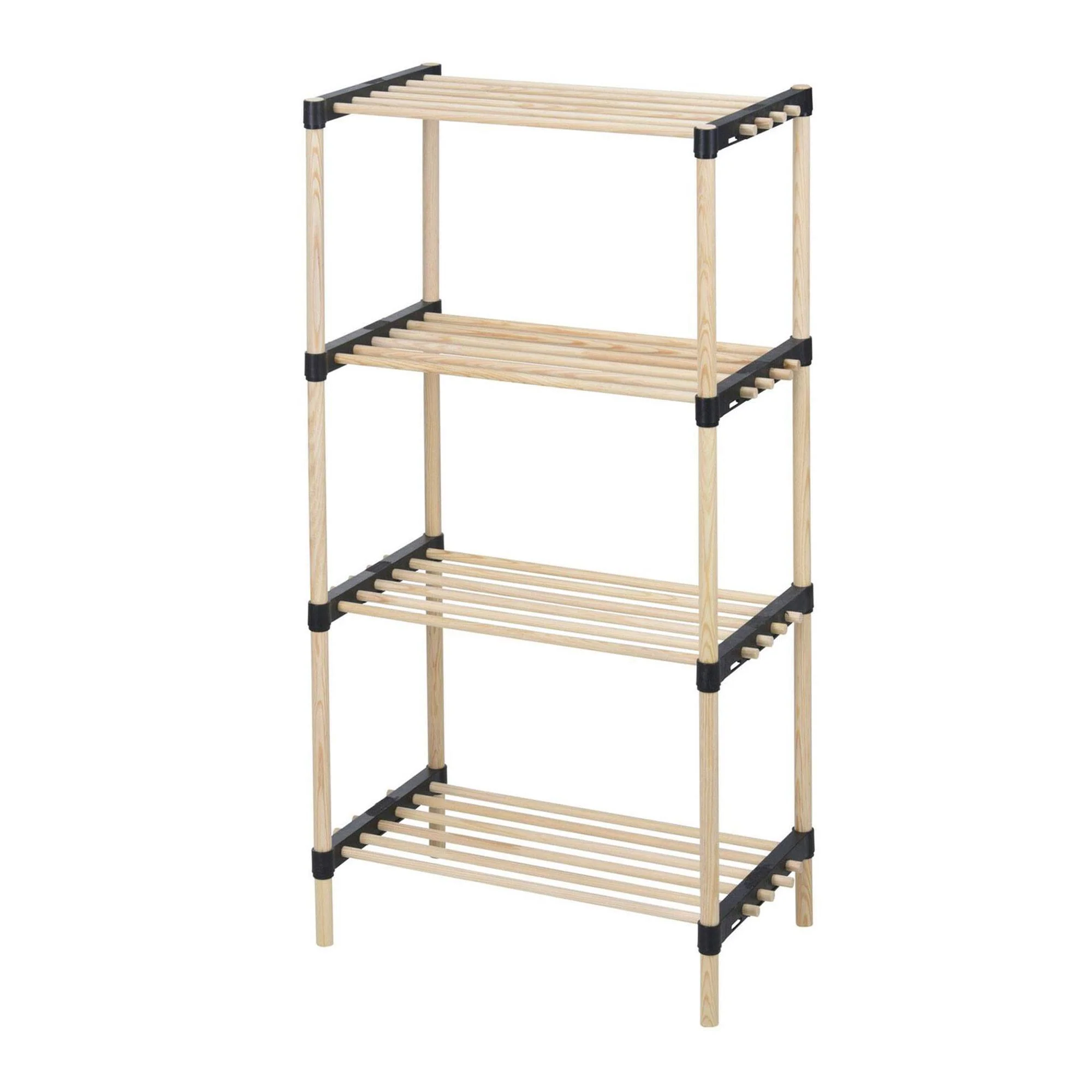 Well Home - Pack 2 Zapateros 4 Estantes Madera Y Metal - Image 3