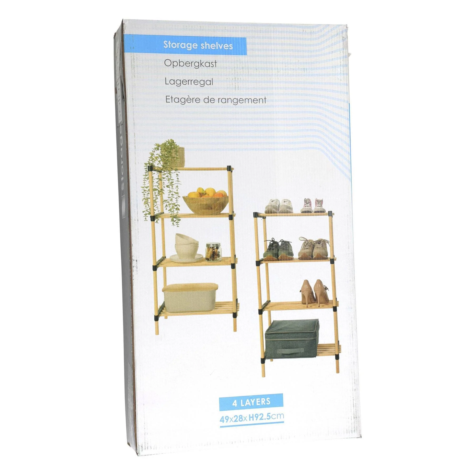 Well Home - Pack 2 Zapateros 4 Estantes Madera Y Metal - Image 5