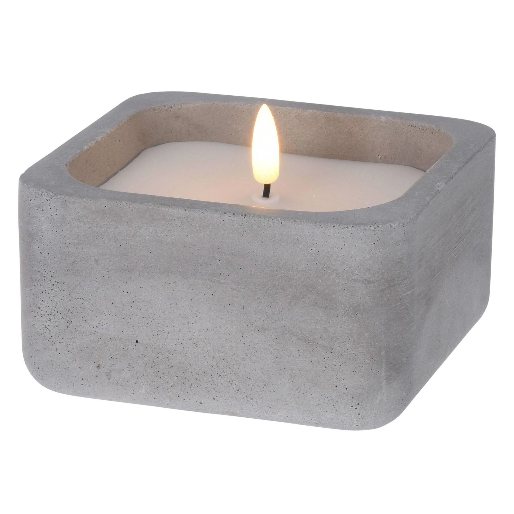 Well Home - Pack 6 Velas Led Cuadrarda Gris - Image 3