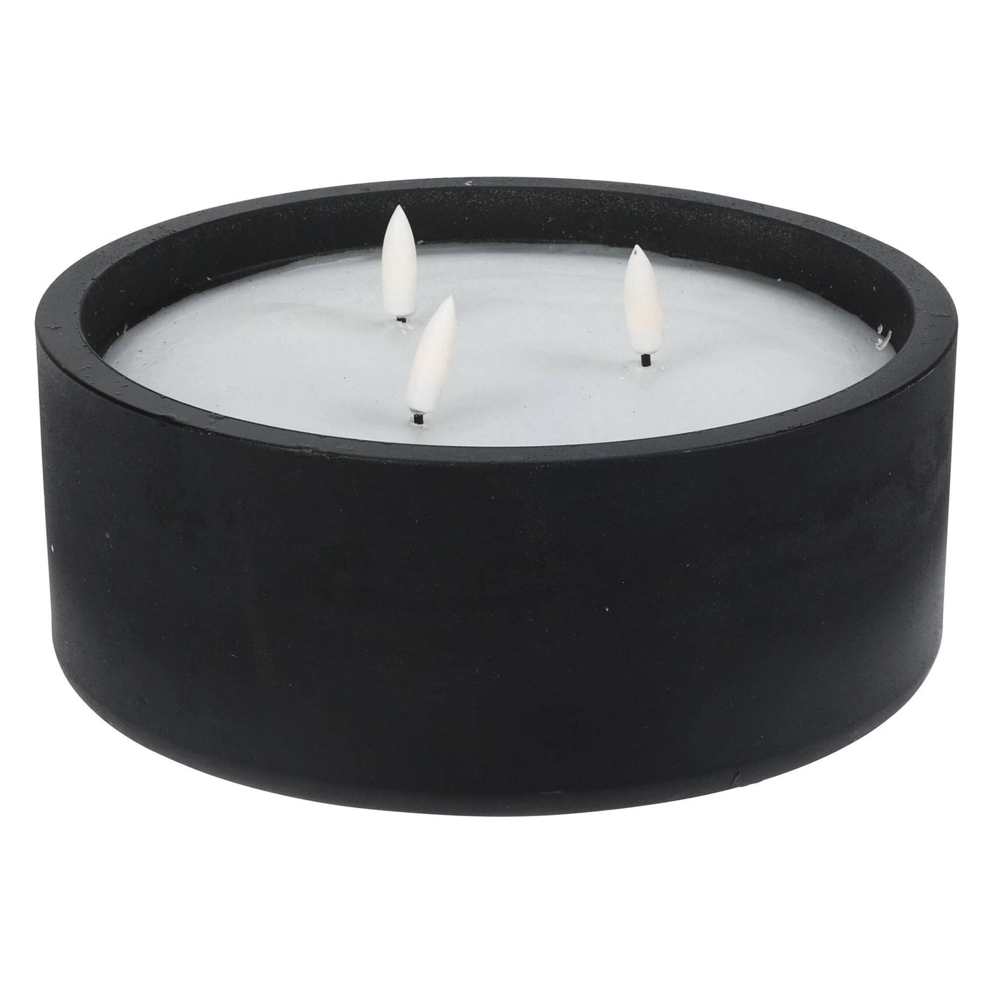Well Home - Pack 6 Velas Led Redonda Negro - Image 3