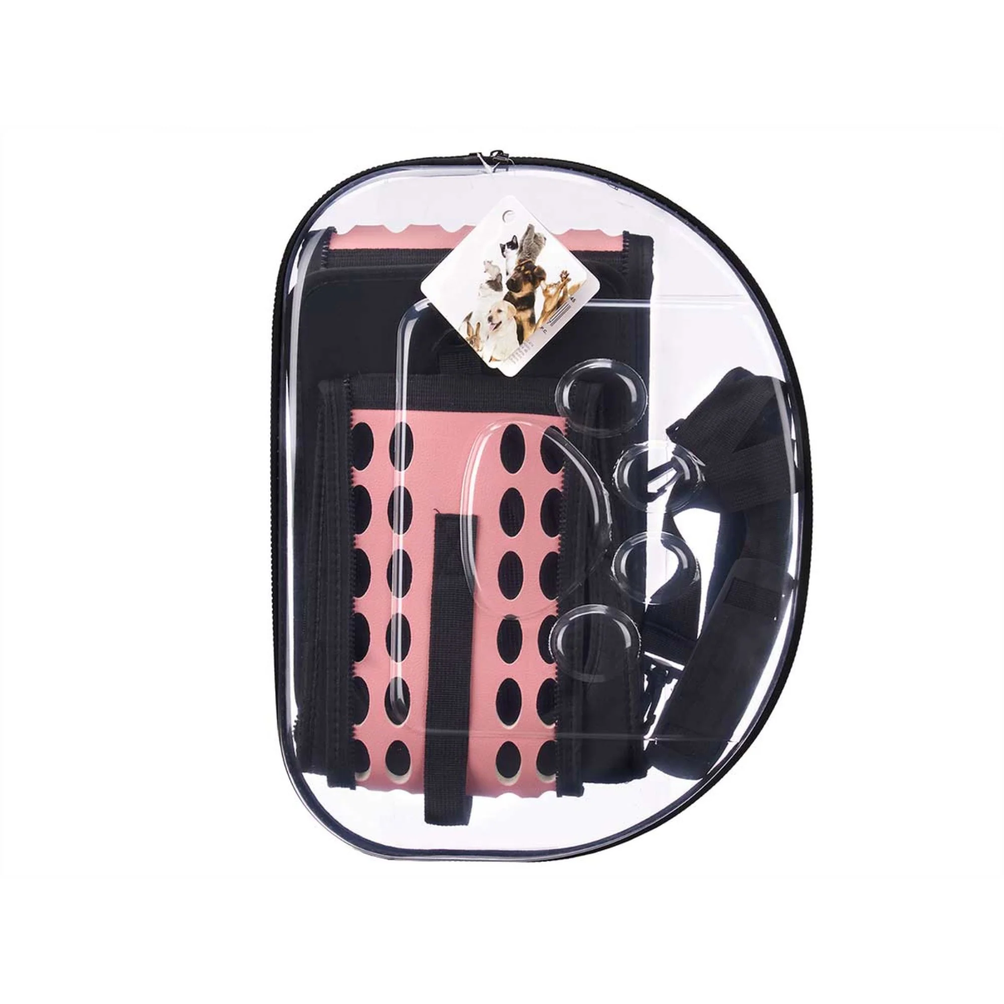 Well Home - Transportín Grande Plegable Para Mascotas 43x4x33cm Color Rosa - Image 5