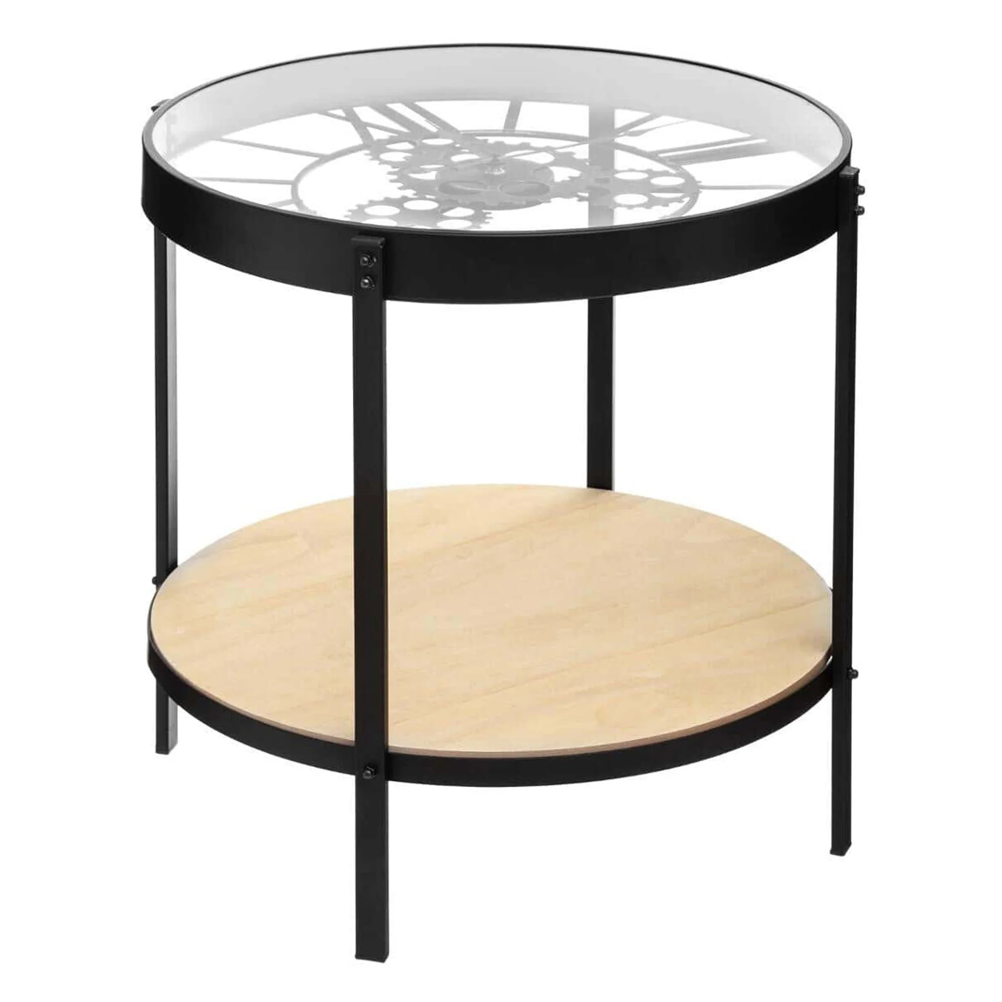 Wellhome Mesa Centro Reloj Mecánico Ø51x49cm