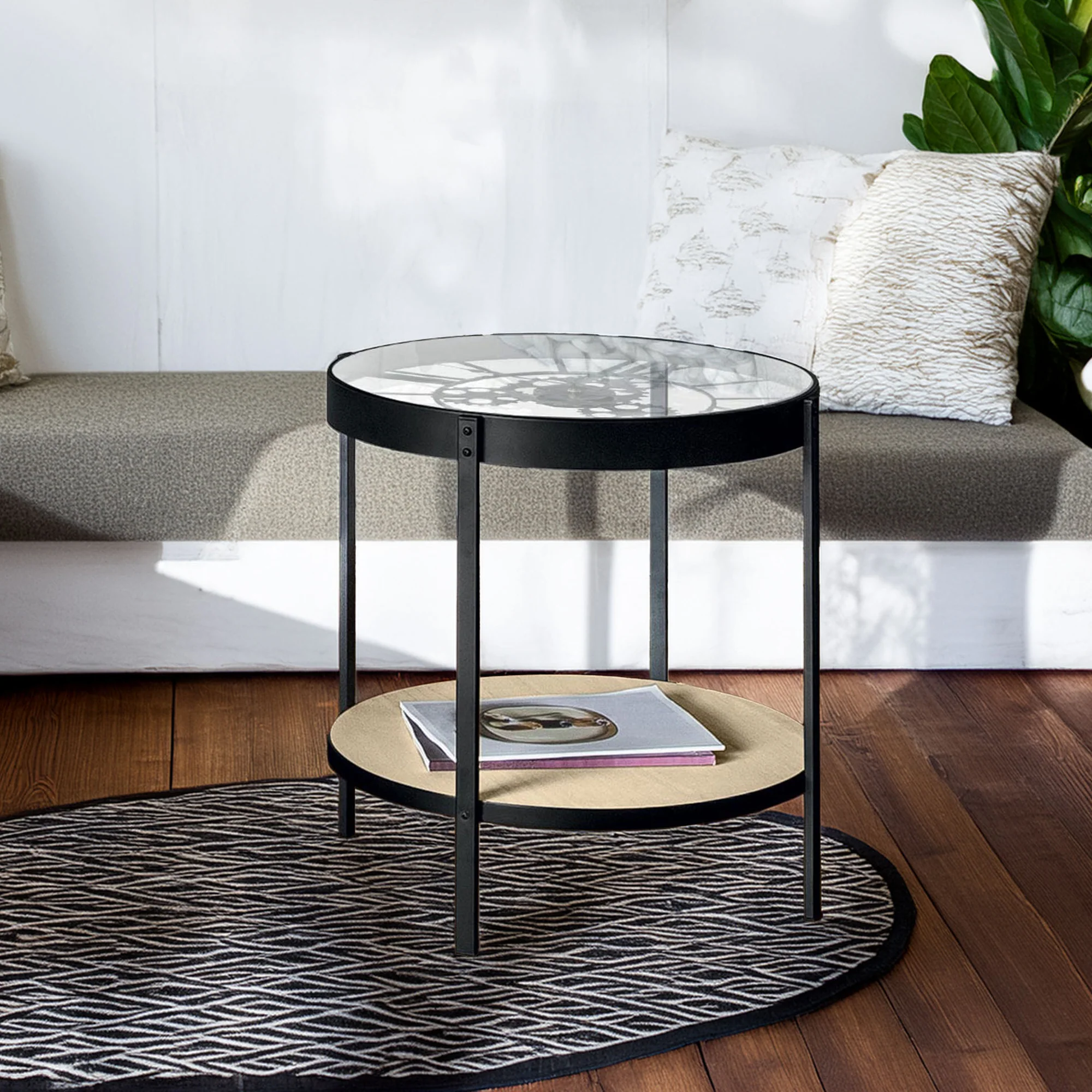 Wellhome Mesa Centro Reloj Mecánico Ø51x49cm - Image 4